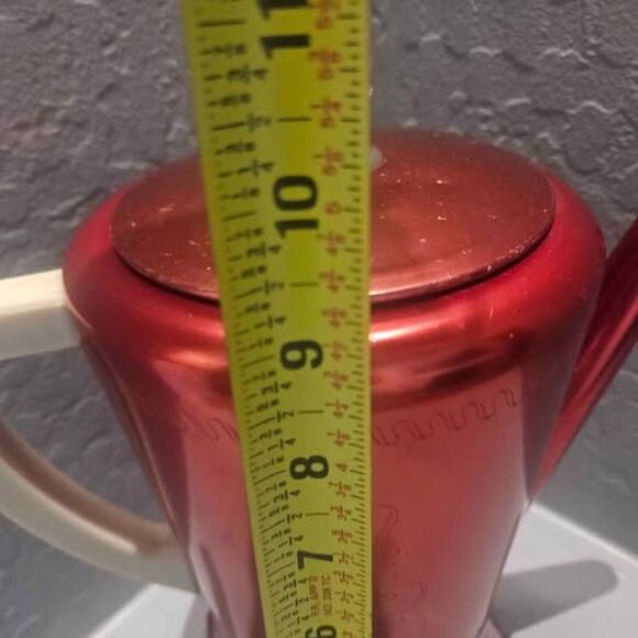 1950s Westomatic Red Percolater 9" - Picture 2 of 5